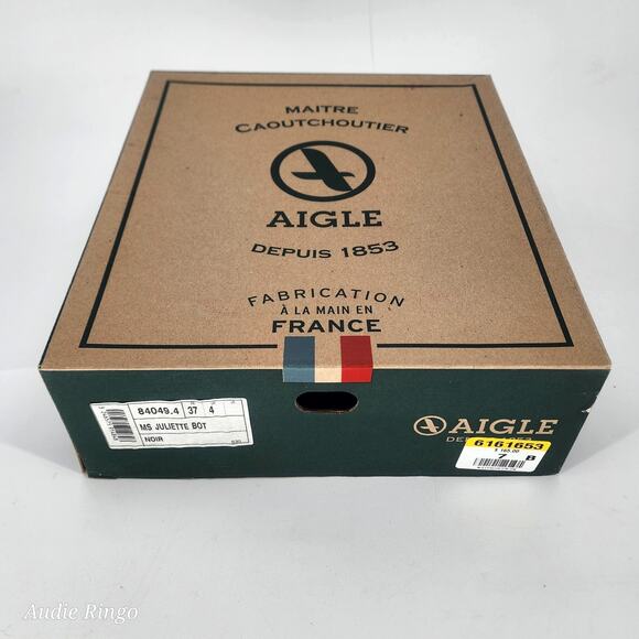 Aigle MS Juliette Bot Short Rain Boots Black Rubber Women’s EU 37 / US 6.5–7 - Picture 9 of 13